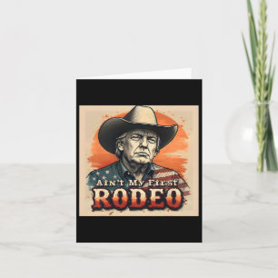 Carte N'est pas ma première chemise de rodéo Western Cow