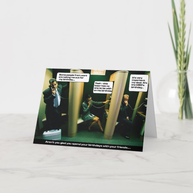 Carte N'êtes pas vous heureux vous AVEZ des amis (Devant)