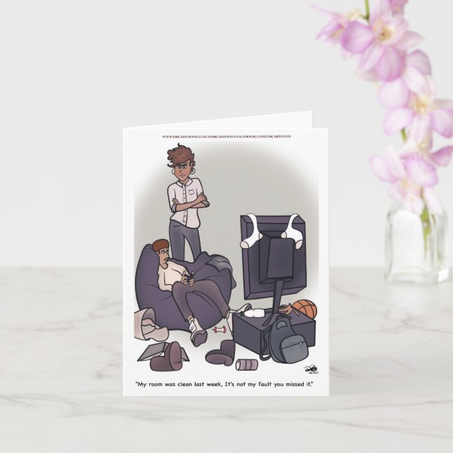 Carte Nettoyer Votre Chambre (Orchidée)