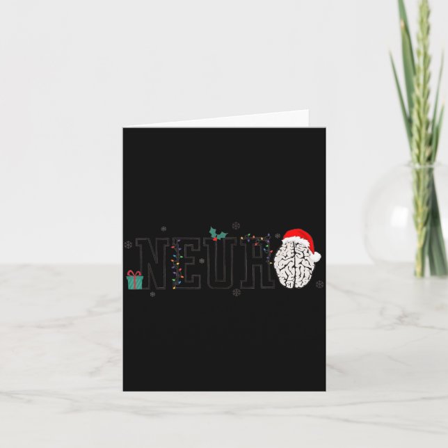 Carte Neuro Christmas Neurology Holiday Neuroscience Nur (Devant)