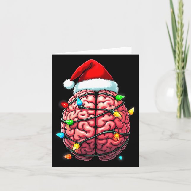 Carte Neuro Nurse Xmas Santa Hat Neurology Premium Tri-b (Devant)