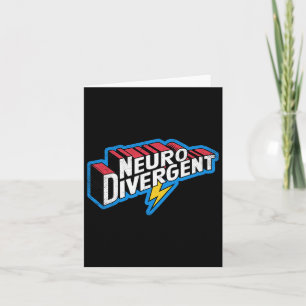 Carte Neurodivergent Adhd Autisme Héros Asd Célébrer Neu
