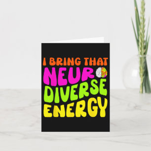 Carte Neurodiversité Chemise Autisme Adhd Asd Neurodiver
