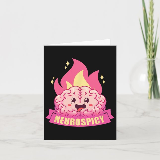 Carte Neurodiversité Neuroépicée Adhd Asd Autisme Kawaii (Devant)