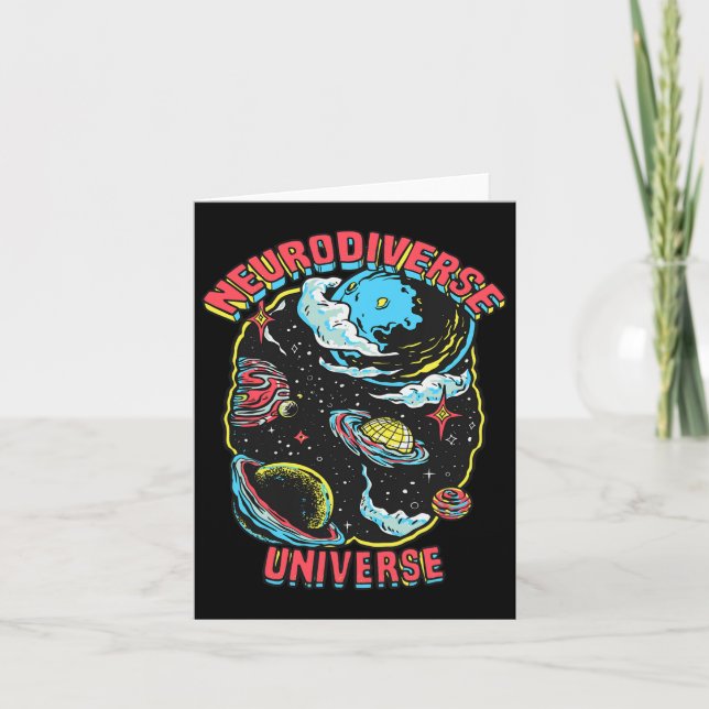 Carte Neurodiversité Univers Neurodiversité Embrasser Ad (Devant)