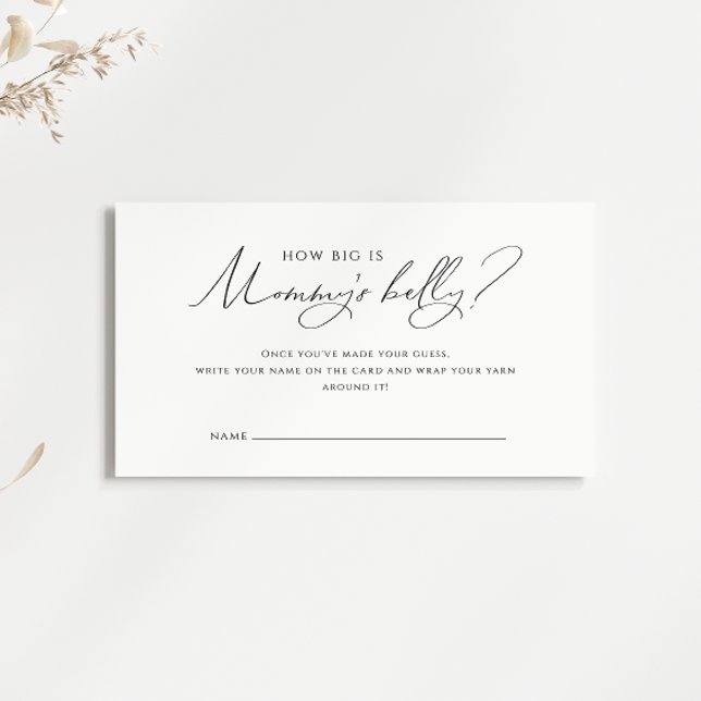 Carte Neutre Genre "Quelle Est La Taille Du Ventre (Créateur téléchargé)