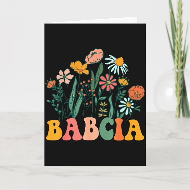 Carte New Babcia Wildflower First Birthday &amp; Baby Sh (Devant)