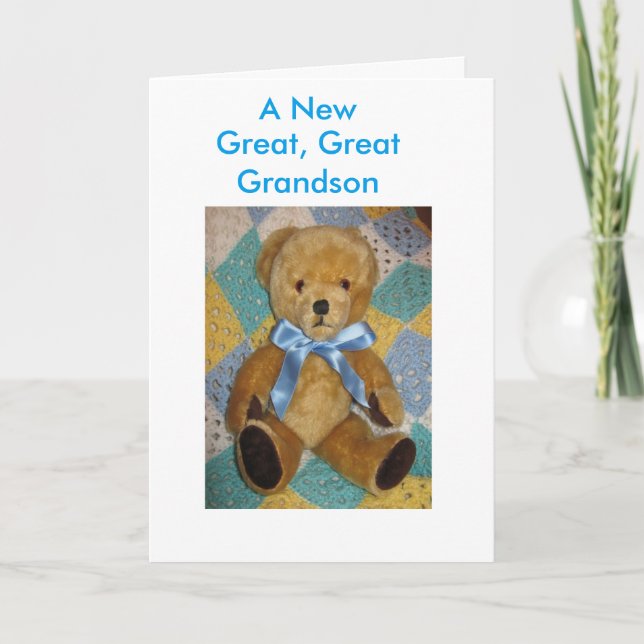 Carte New Great, Great Grandson card (Devant)