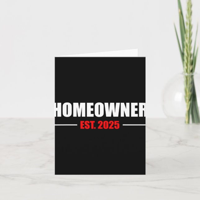 Carte New Homeowner 2025 We Said Yes To The Address New  (Devant)