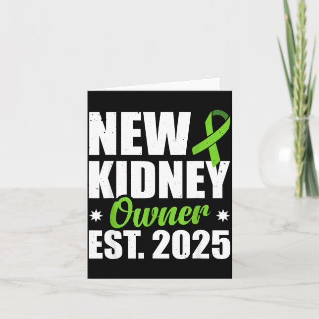 Carte New Kidney Owner Est. 2025  (Devant)