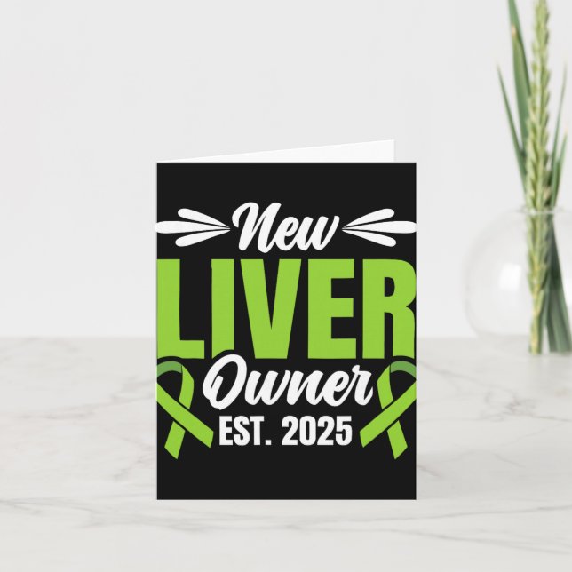 Carte New Liver Owner Est. 2025 - Liver Transplant Recie (Devant)
