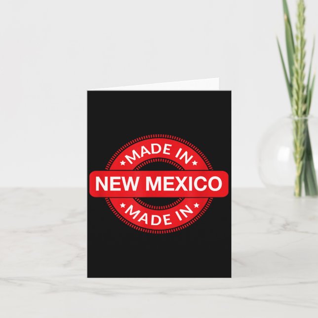 Carte New Mexico Home - Made In New Mexico - Funny Label (Devant)
