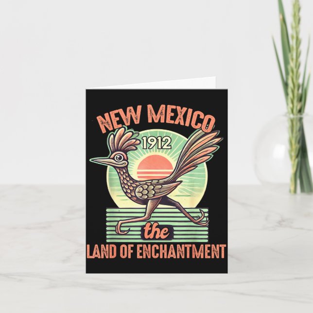 Carte New Mexico State Land Of Enchantment Road Runner S (Devant)