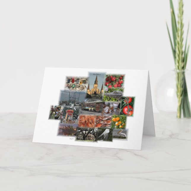 Carte New Orleans Landmarks and Cusine (Devant)