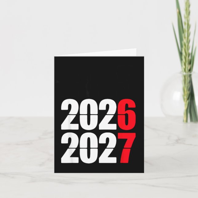 Carte New Year 2026 67 Meme Six Seven Gen Alpha Slang  (Devant)