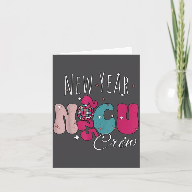 Carte New Year Nicu Nurse Crew Celebration Uni-adults -  (Devant)