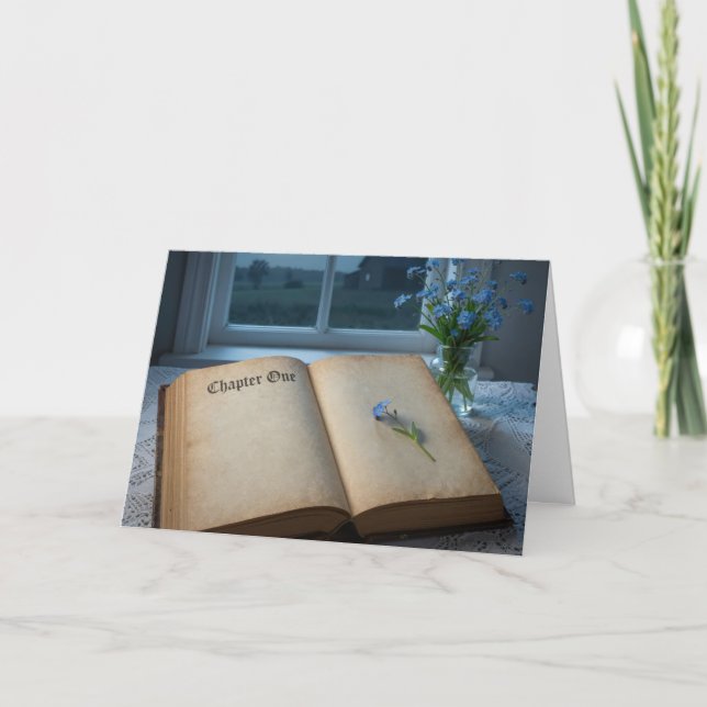 Carte New Year Vintage Journal In Moonlight (Devant)