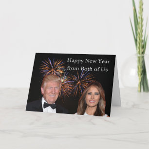 Carte New Years de Donald et Melania Trump