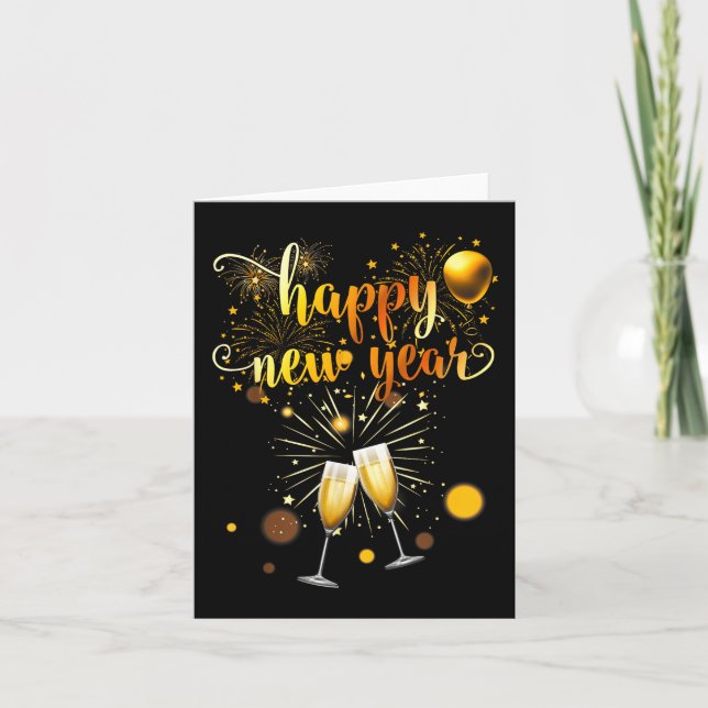 Carte New Years Eve Party Supplies 2026 Happy New Year F (Devant)