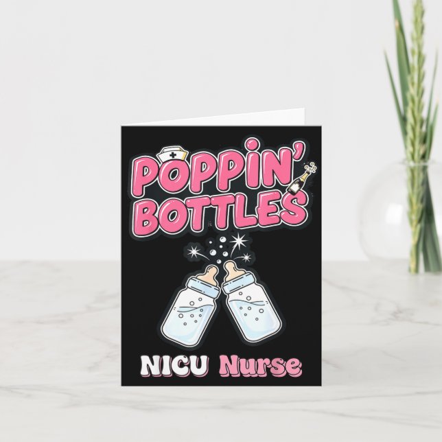 Carte New Years Shirt, Nurse Png Bottles For The New Yea (Devant)