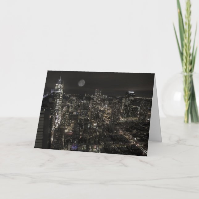 Carte New York City Night Skyline (Devant)