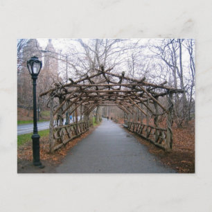 Carte New York City NYC Pergola Winter Central Par