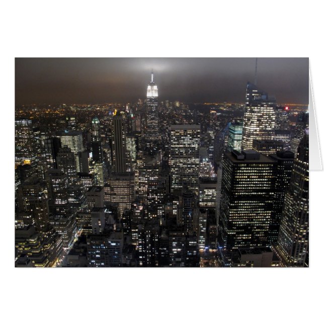 Carte New York Cityscape New York Souvenir Card (Devant horizontal)