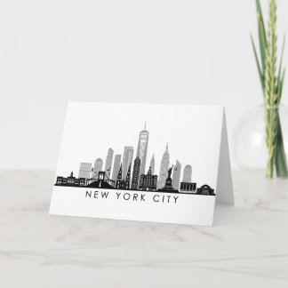 Carte NEW YORK Manhattan USA City Skyline