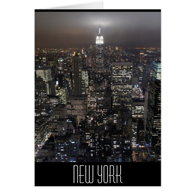 Carte New York New York City Skyline (Devant)
