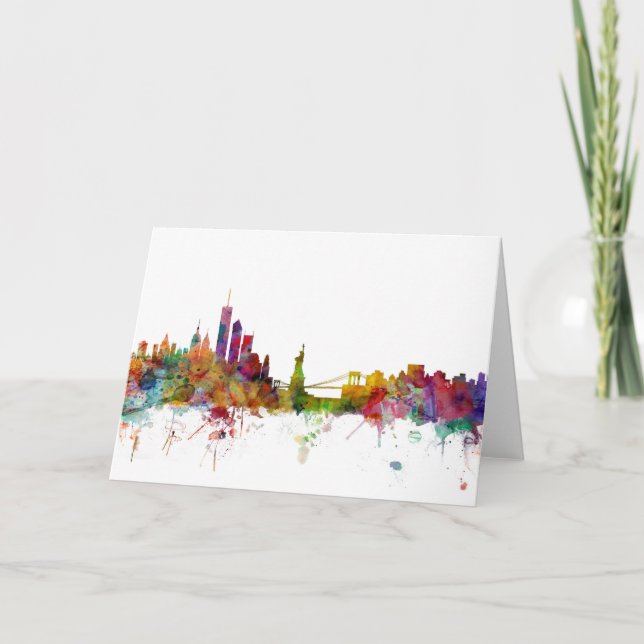 Carte New York Skyline (Devant)