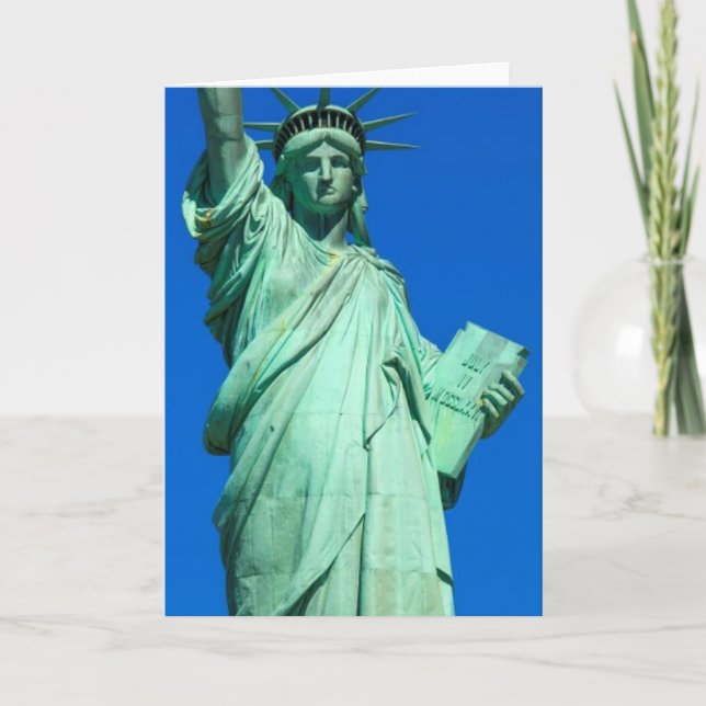 Carte New York, statue de la liberté (Devant)