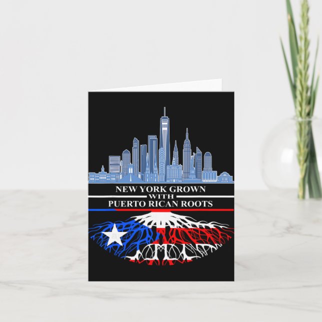 Carte New Yorker Half Puerto Rican New York City Puerto  (Devant)