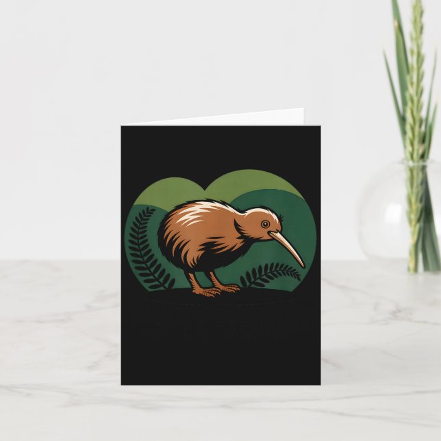 Carte New Zealand Kiwi Bird  (Devant)