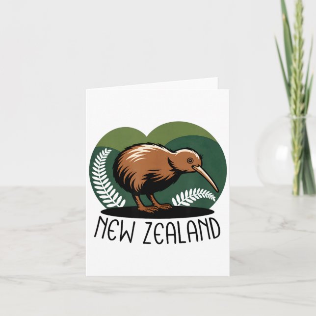 Carte New Zealand Kiwi Bird  (Devant)