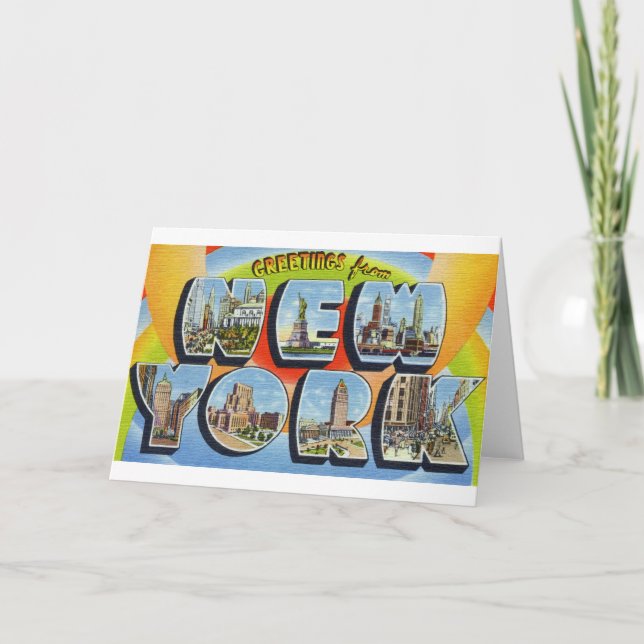 Carte newartsweb - Salutations de New York. (Devant)