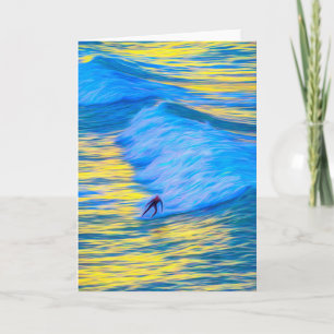 Carte Newquay Surfer Art