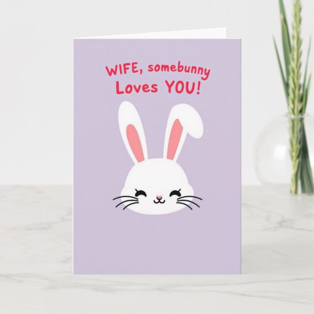 Carte Nez Cœur de Lapin (Devant)