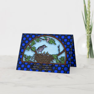 Carte Nez des bébés dans le nid pour un seul bébé mamma