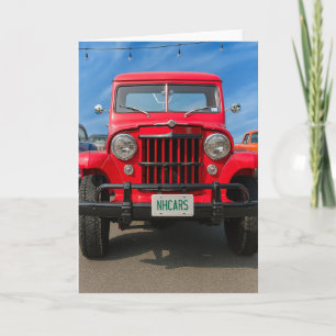 Carte NH Antique Voiture Blank Salutation