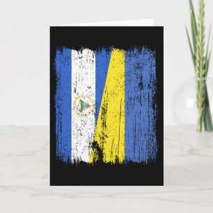 Carte Nicaragua Ukraine Drapeau Half Nicaraguayen Ukrain