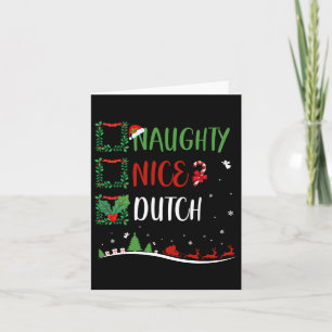 Carte Nice Naughty Dutch Christmas Correspondant Santa H