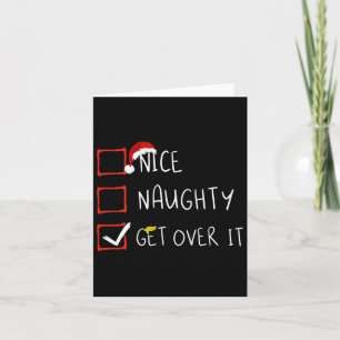 Carte Nice Naughty Get Over It 2024 Drôle Trump remporte