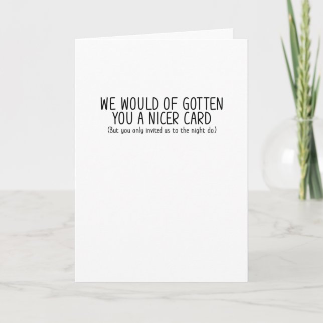 Carte Nicer Funny Mariage Card (Devant)