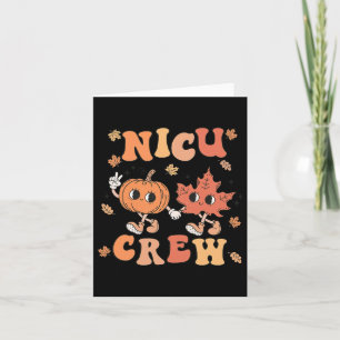 Carte Nicu Crew Citrouille Leaf Fall Nicu Nurse Hallowee