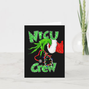 Carte Nicu Infirmière de l'équipage Joyeux Noël Stethosc