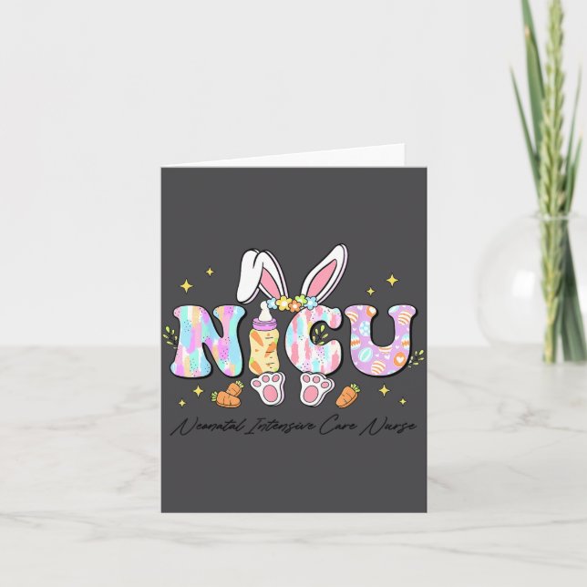 Carte Nicu Néonatalogie Soins Intensifs Infirmière Print (Devant)