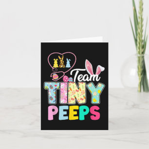 Carte Nicu Nurse Easter Team Minuscules Humains Bunnies