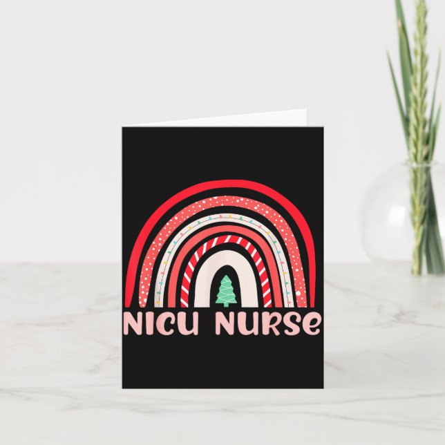 Carte Nicu Nurse Neonatal Tiny Crew Christmas Holiday Nu (Devant)