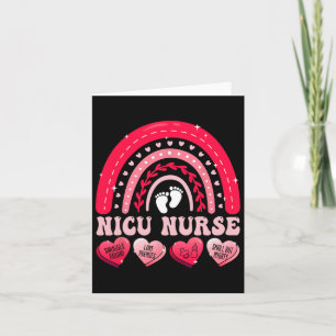 Carte Nicu Nurse Valentines Jour Arc-en-ciel Nn Entendre