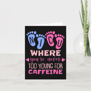 Carte Nicu où vous n'êtes jamais trop jeune pour la café